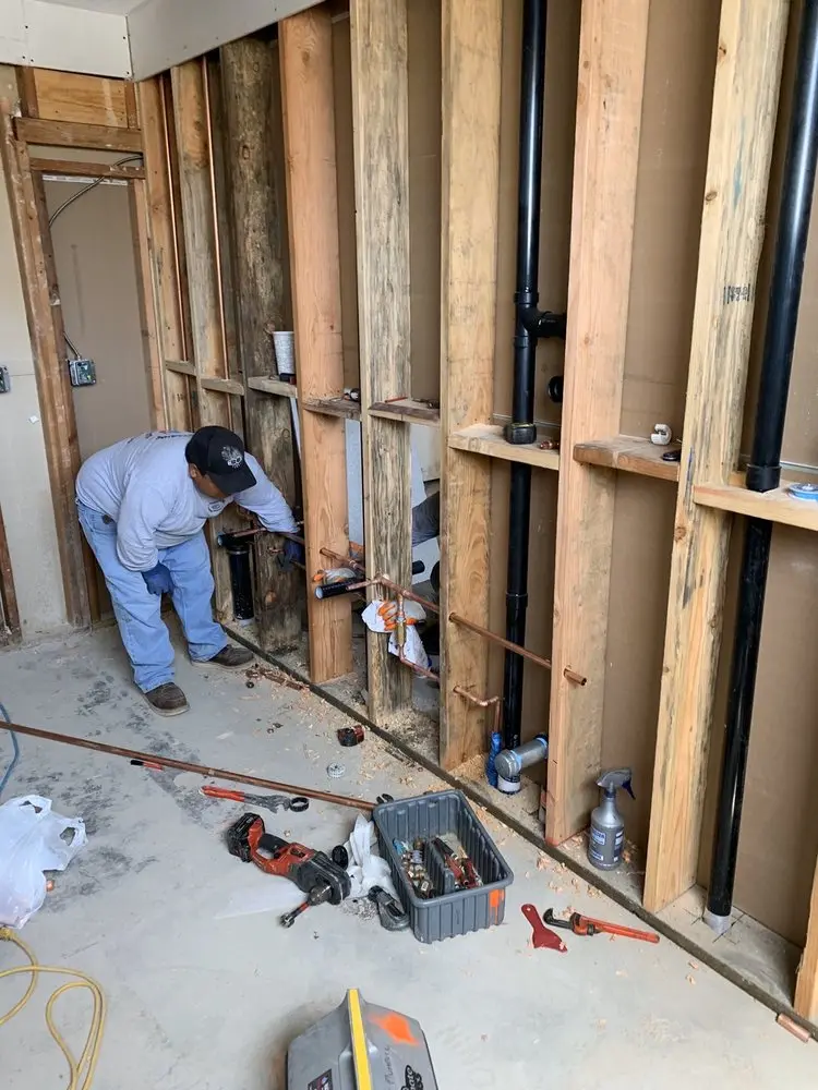 Commercial rough-in plumbing for Trenchless Sewer Repair in Selma